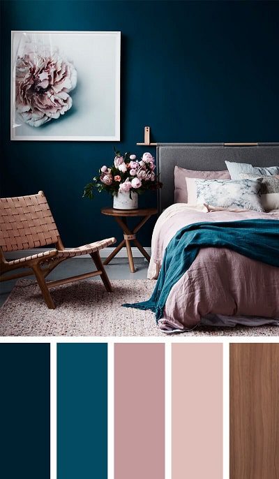 عکس اتاق خواب فیروزه ای