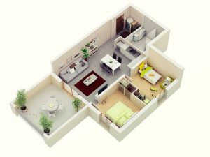نقشه ویلا یک طبقه + طراحی ویلا یک طبقه