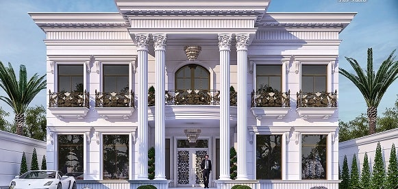 کاربرد نما شسته سفید