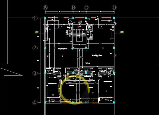 نقشه آپارتمان 380 متری