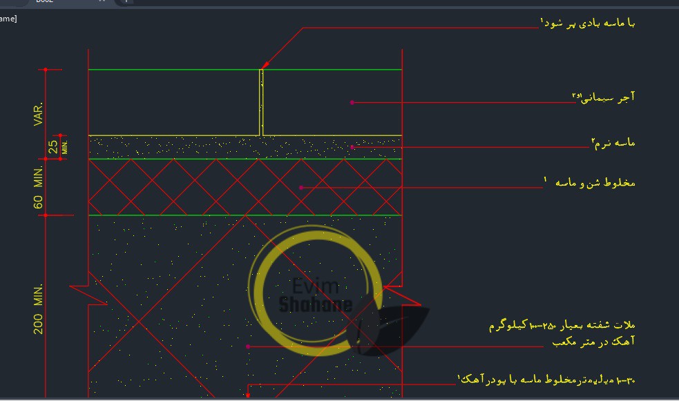 اتوکد کف سازی همکف