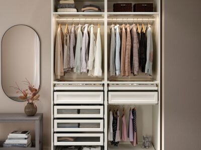 کمد دیواری جادار برای اتاق کوچک + بررسی راهکارهای انتخاب و طراحی